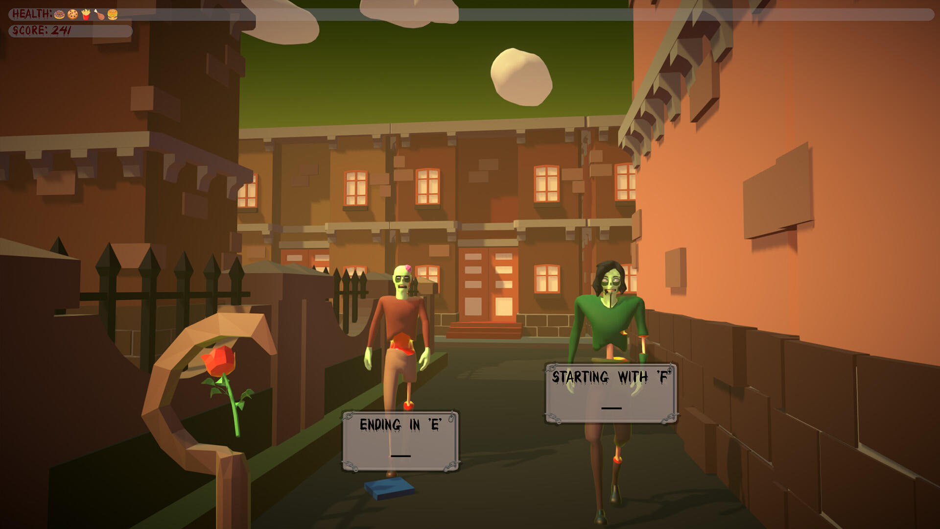 Word Warrior: Zombie Typocalypse Game Screenshot