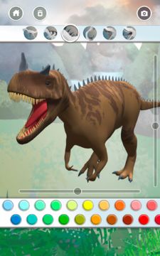 Dinosaurs 3D Coloring Book Game Screenshot