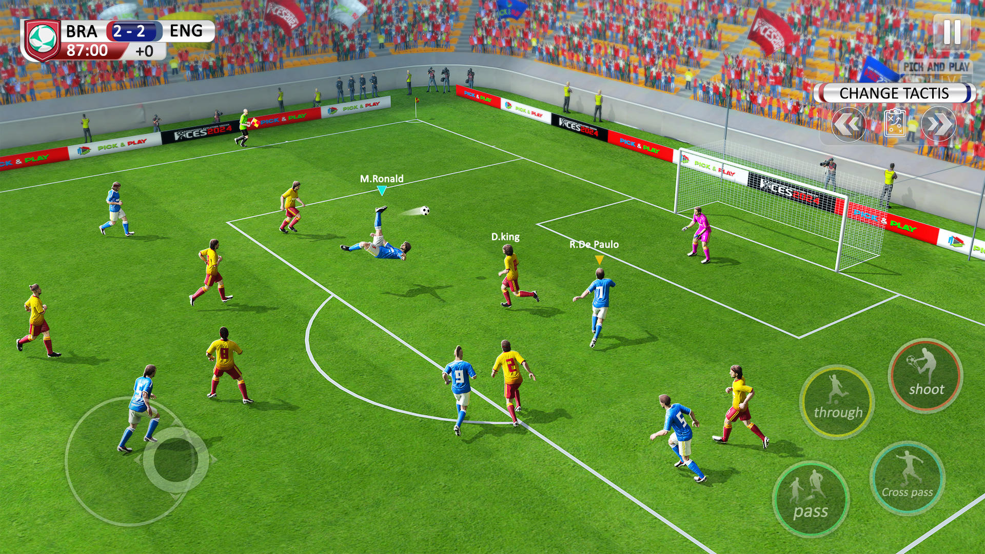 Screenshot 1 of เกมฟุตบอลฟุตบอลจริง 3 มิติ 0.2