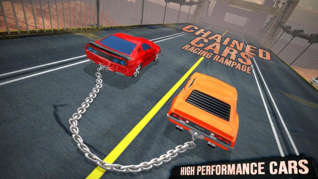 Screenshot of Chained Cars Racing Rampage