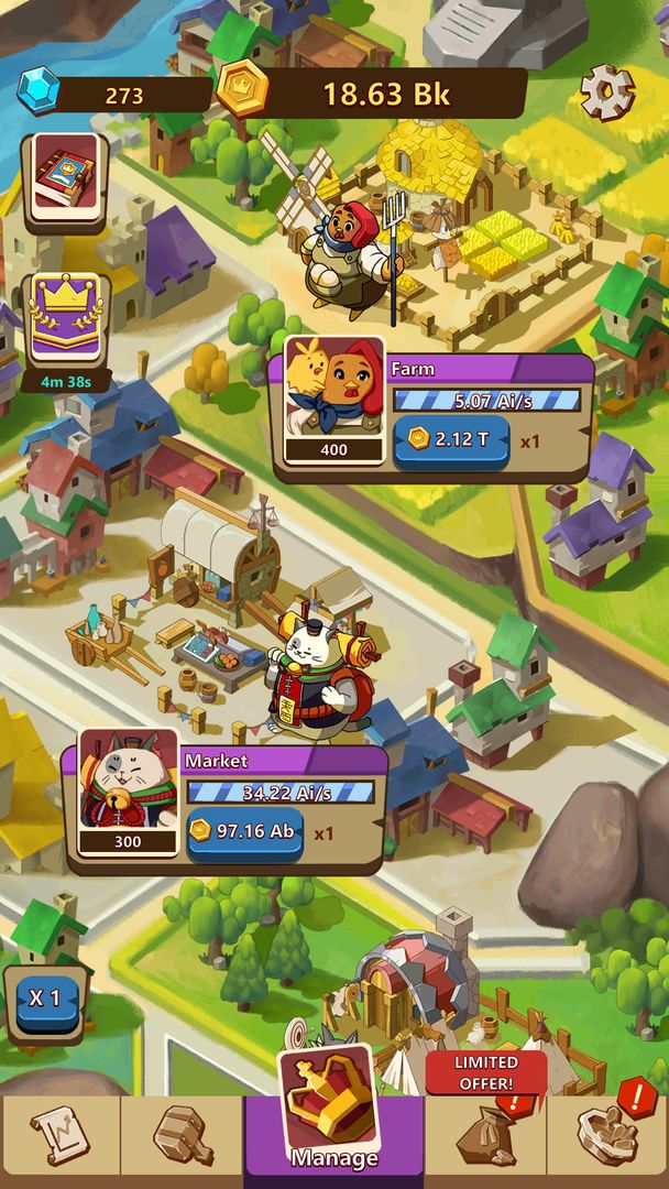 Kingdomtopia: The Idle King screenshot game