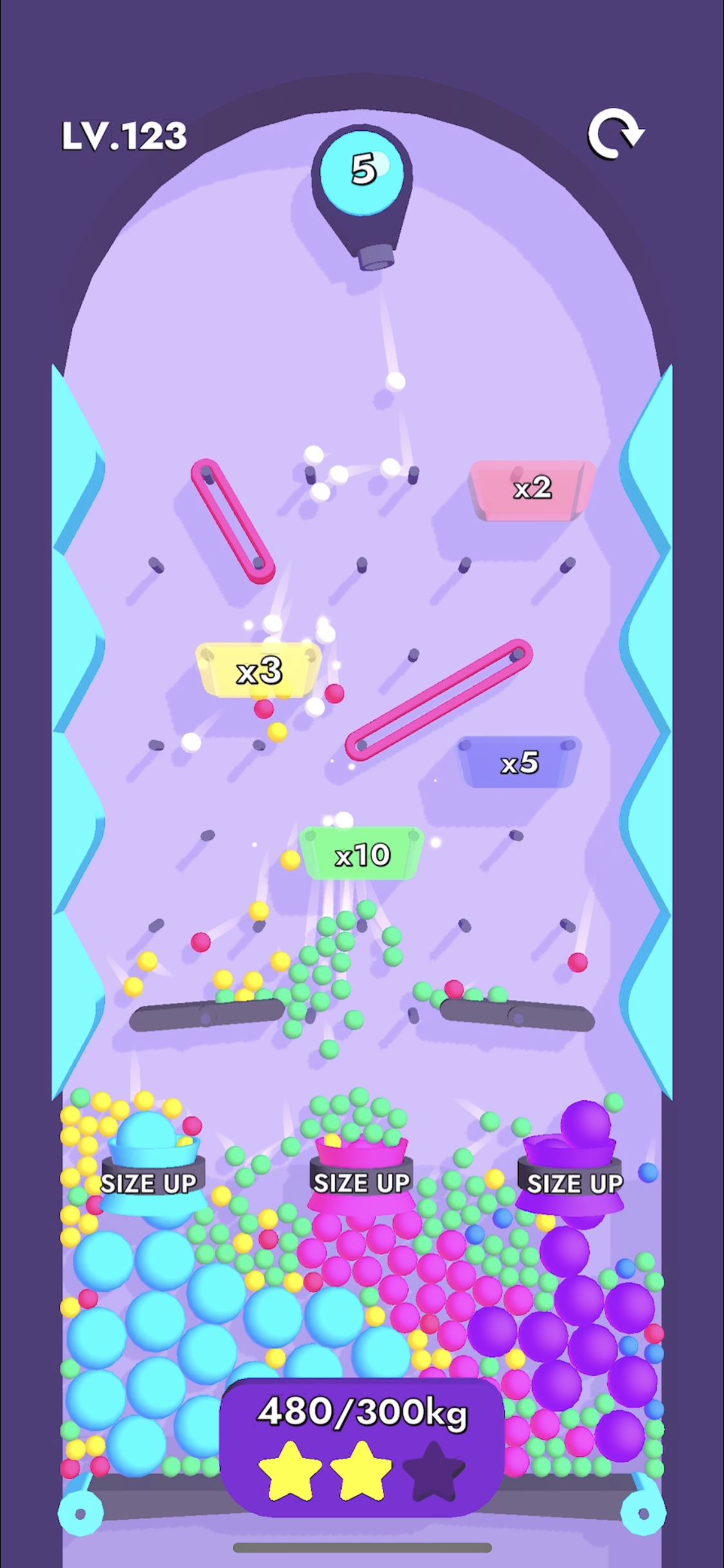 Screenshot of Pop and Pour - Sparkling candy