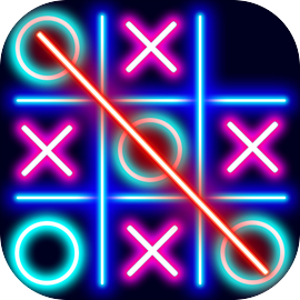 Tic Tac Toe Free Glow - 2 player online multiplayer board game with