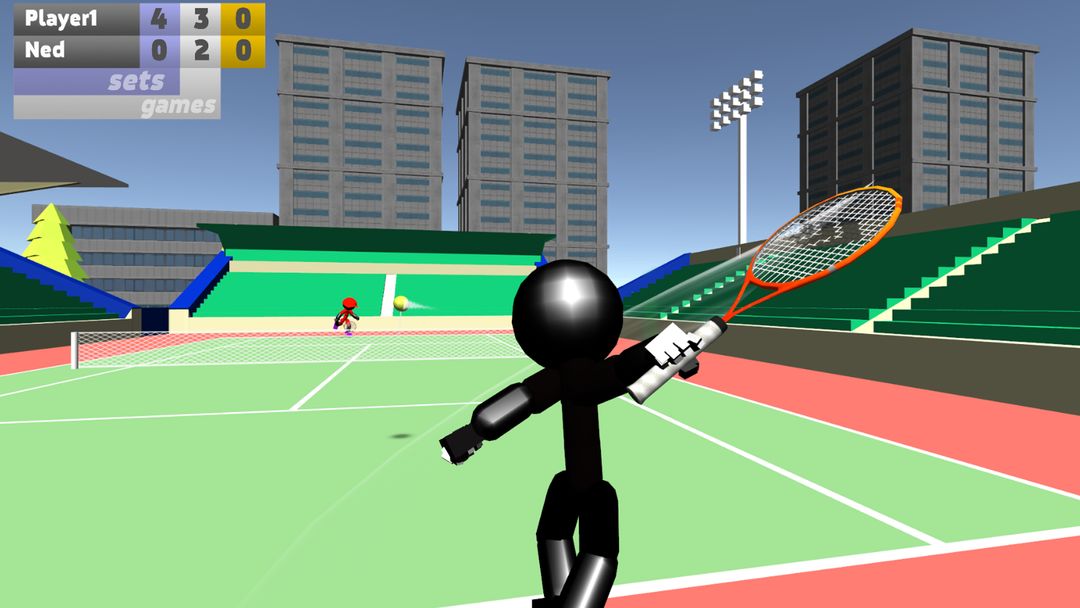 Screenshot of Stickman 3D Tennis