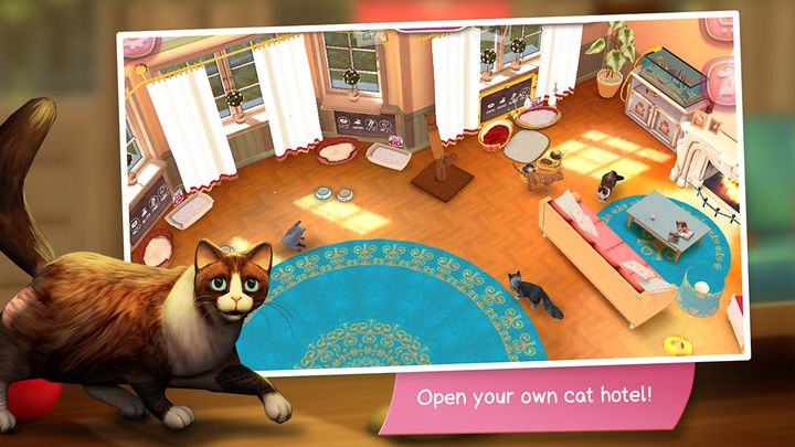 Screenshot 1 of CatHotel - play with cute cats 2.1.10