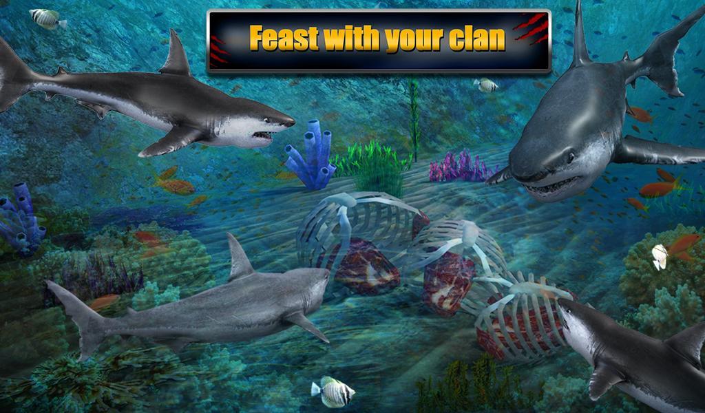 Angry Shark Adventures 3D Game Screenshot