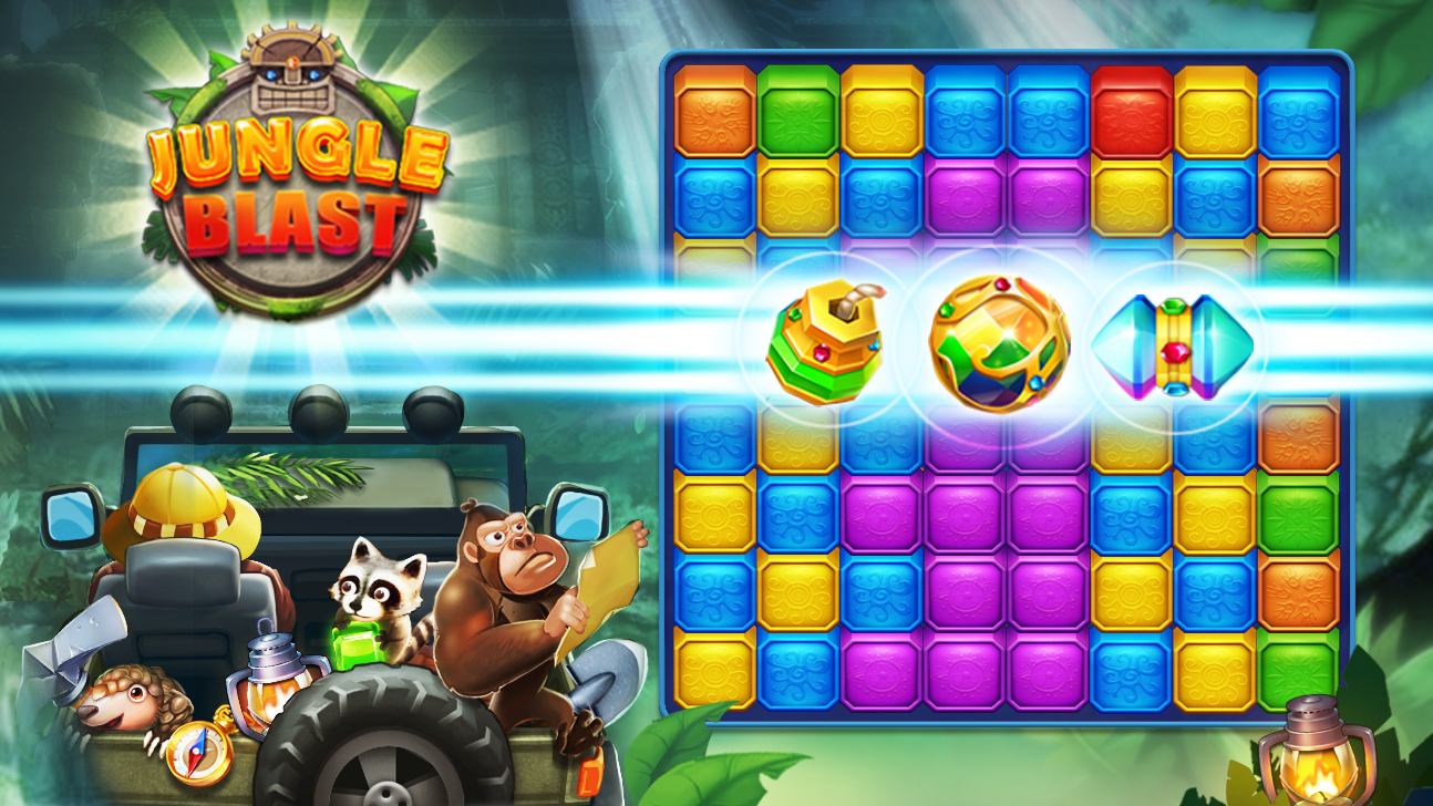 Jungle Blast  -  Jewels Crush  screenshot game