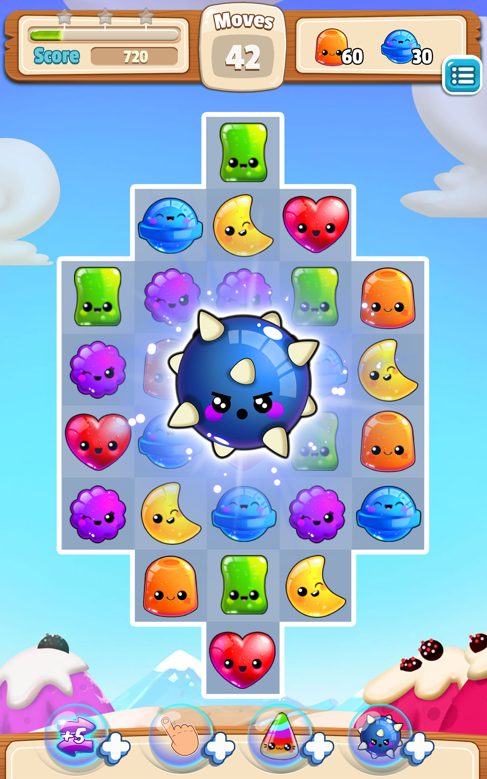 Sweet Match 3 ゲームのスクリーンショット