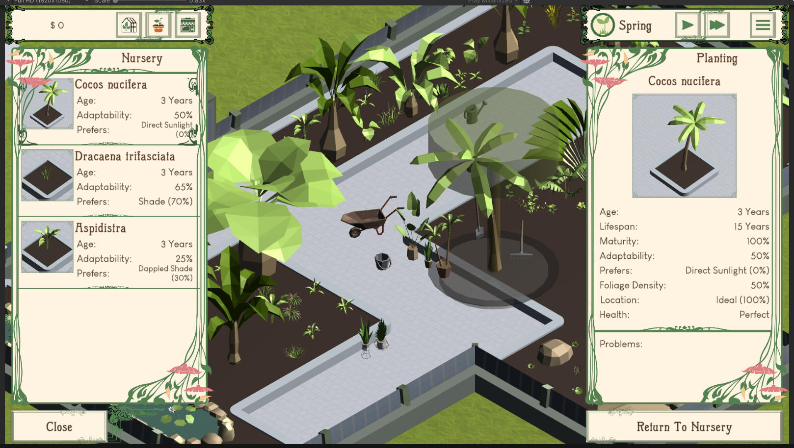 Screenshot of Palm Paradise Garden