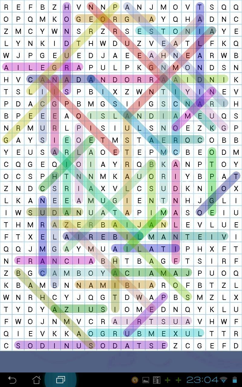 Word search Game Screenshot
