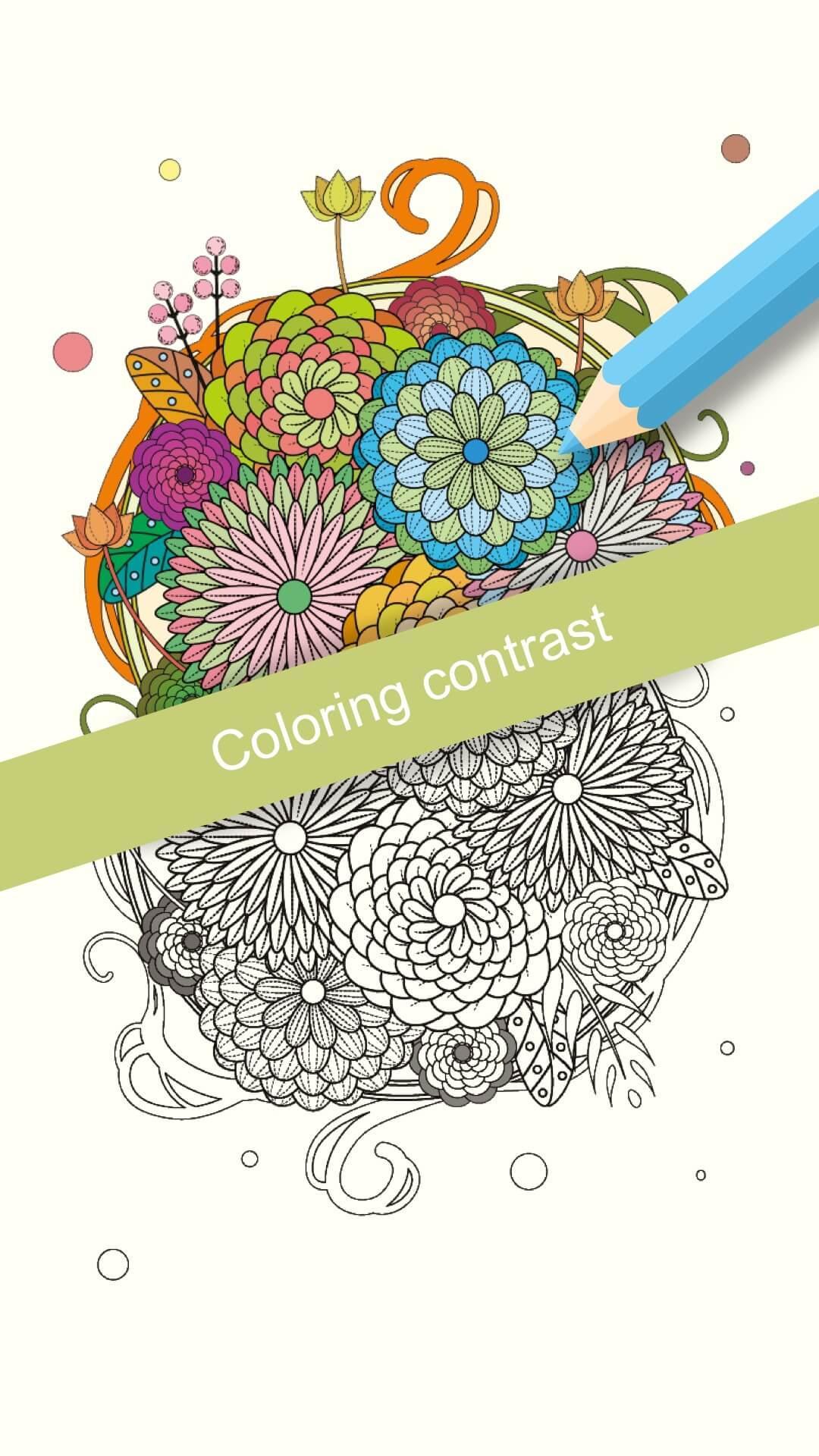 Flowers Coloring Books Game Screenshot