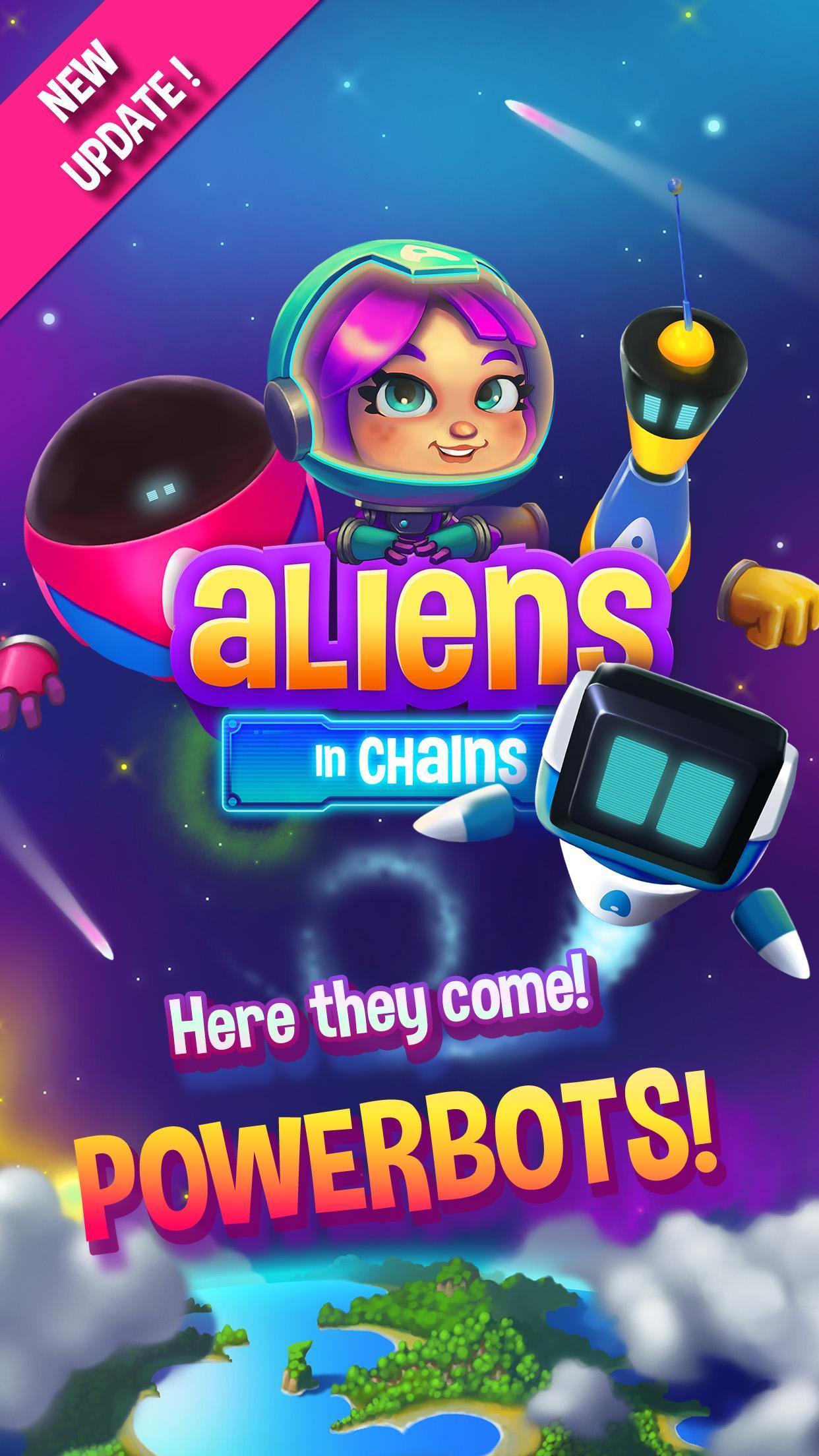 Aliens in Chains - a space jam screenshot game