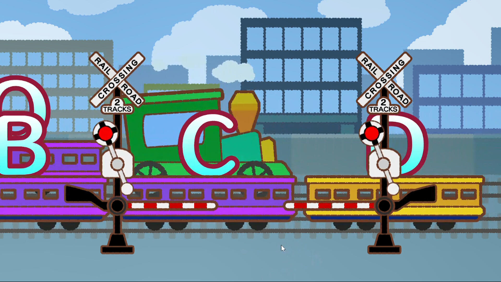 Cuplikan Layar Game Railroad crossing play