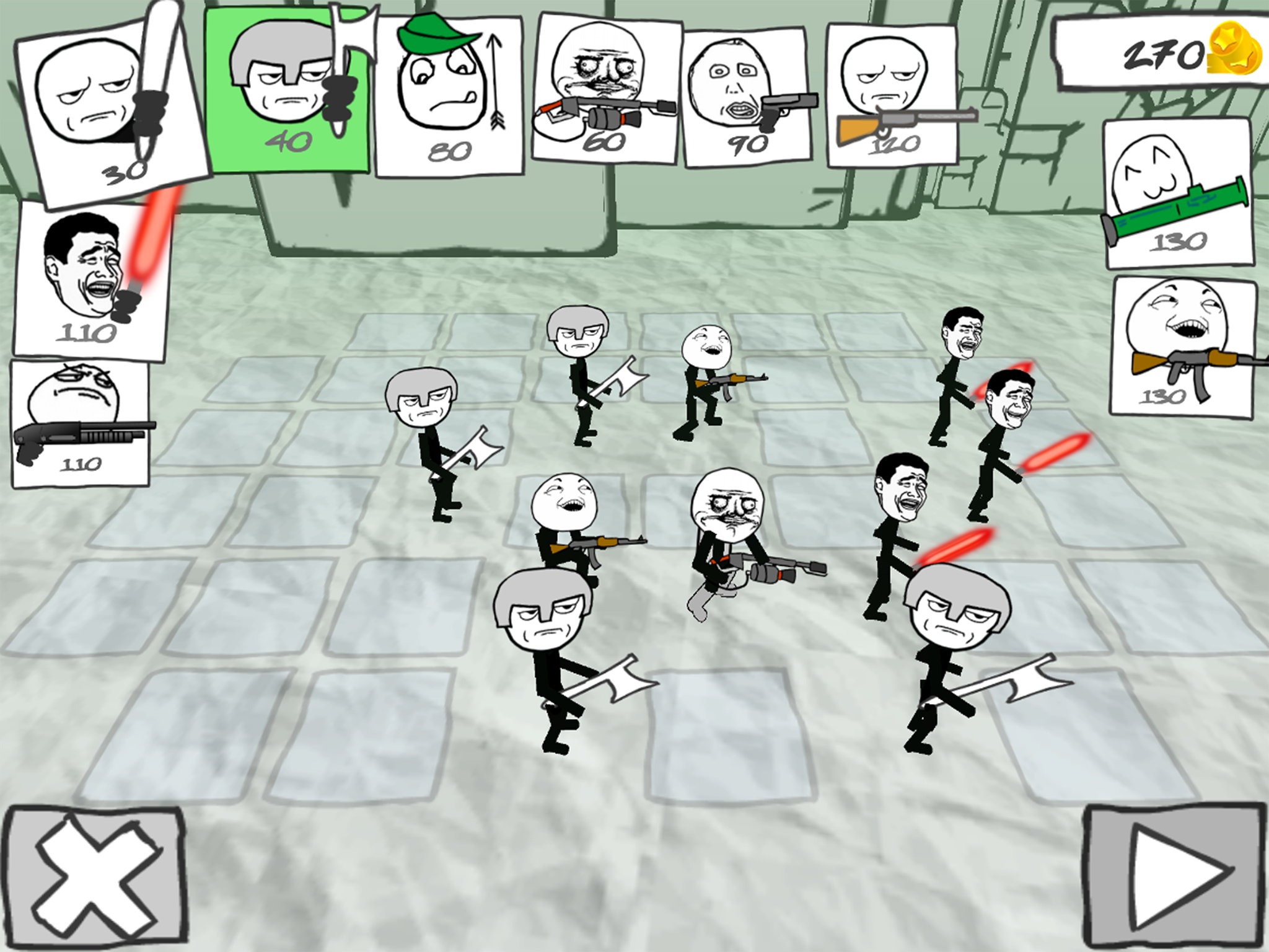 Stickman Meme Battle Simulator Game Screenshot