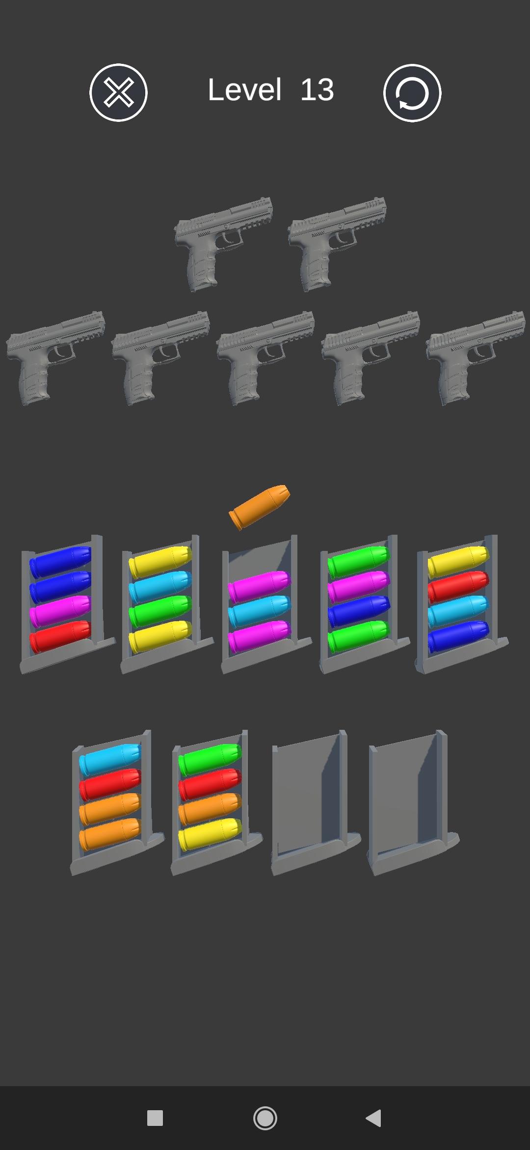Bullet Sort Puzzle Game Screenshot