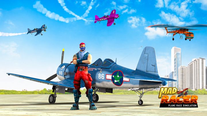 Captura de Tela do Jogo City Airplane Racing 3d Game