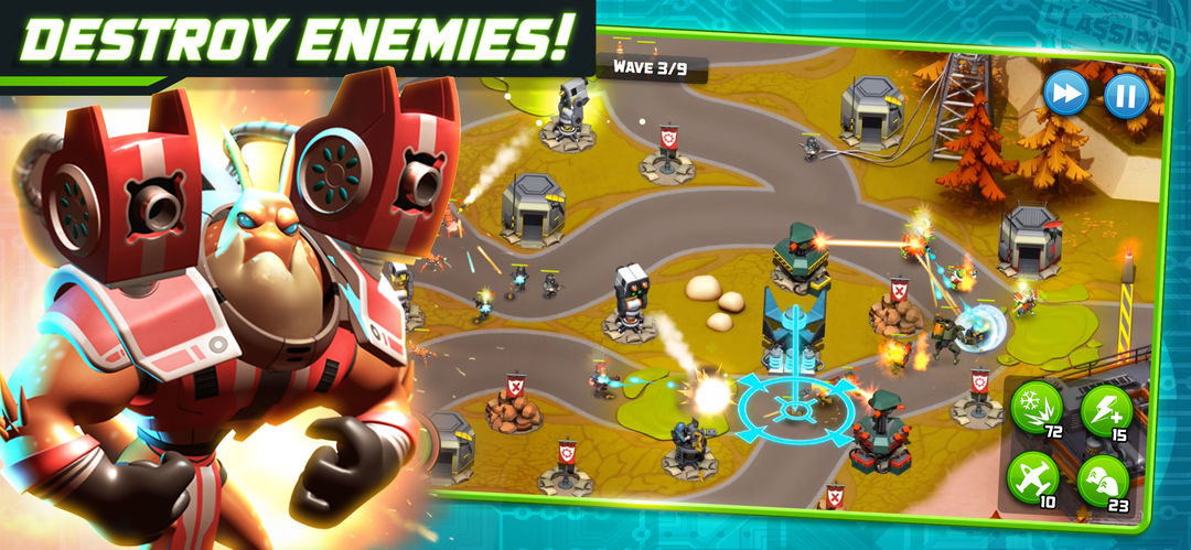 Alien Creeps - Tower Defense screenshot game
