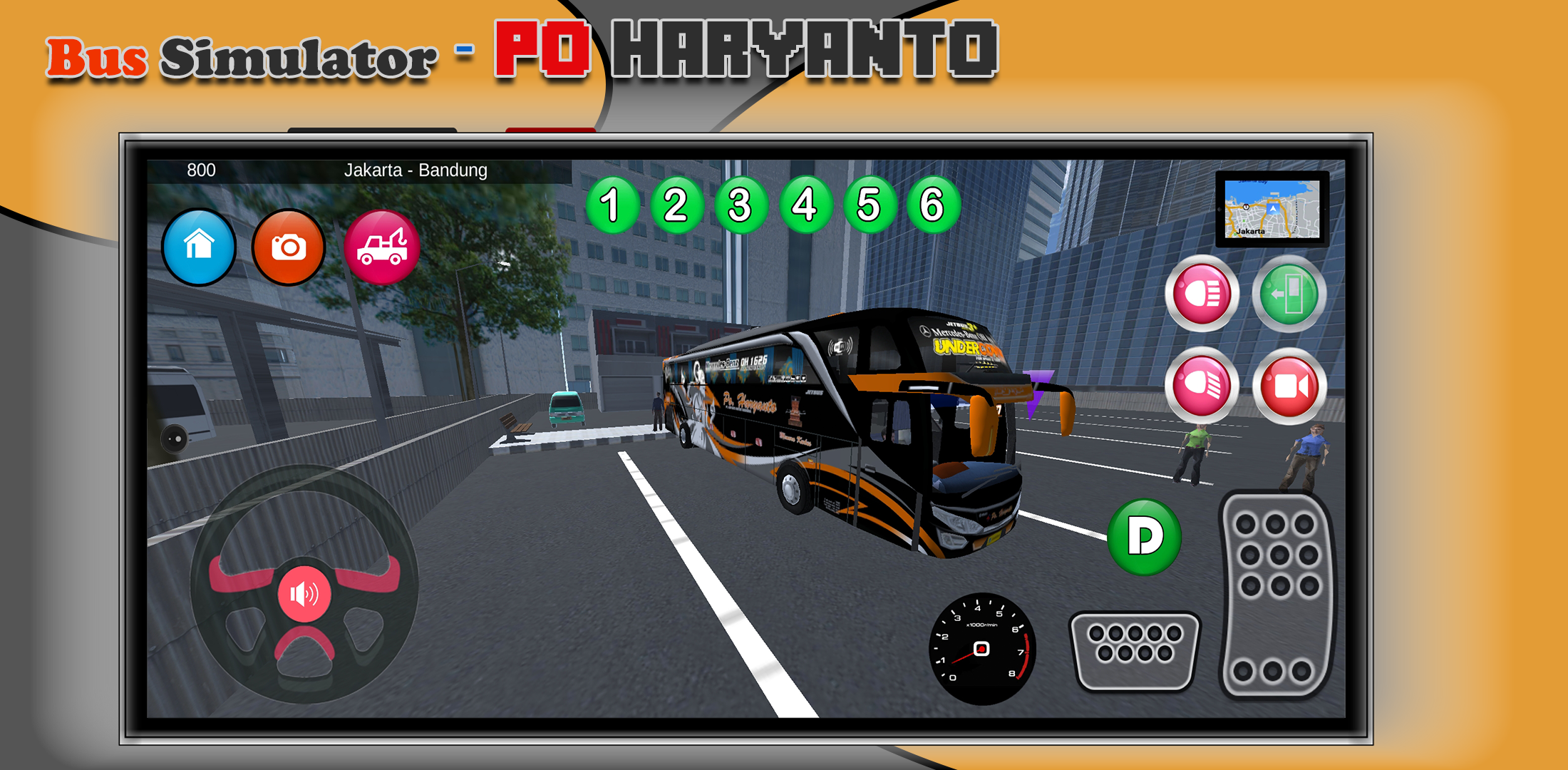 Скриншот игры Bus Telolet Po Haryanto