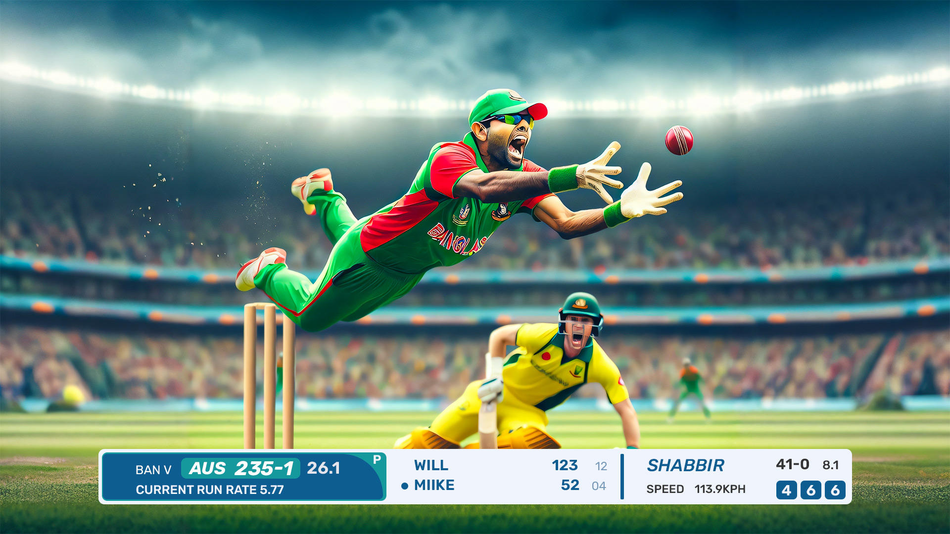 Real World T20 Cricket Games Game Screenshot