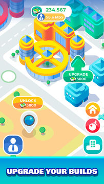 Mini City Merge Game Screenshot