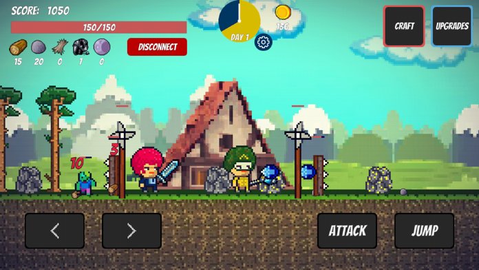 Pixel Survival ゲームのスクリーンショット