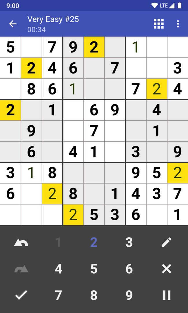 Andoku Sudoku 3 screenshot game