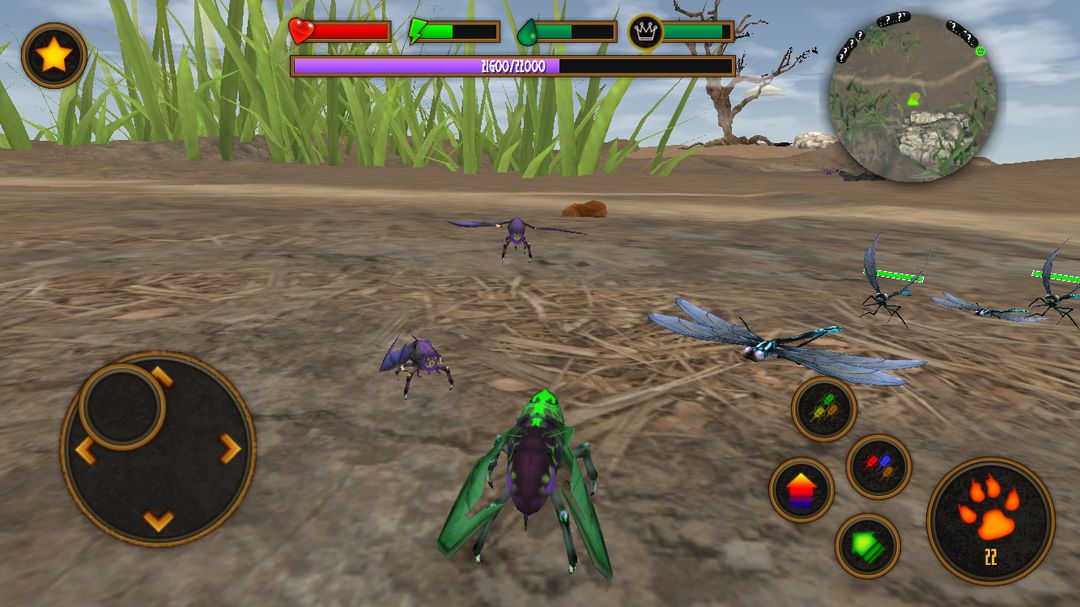 Flying Monster Insect Sim 게임 스크린 샷