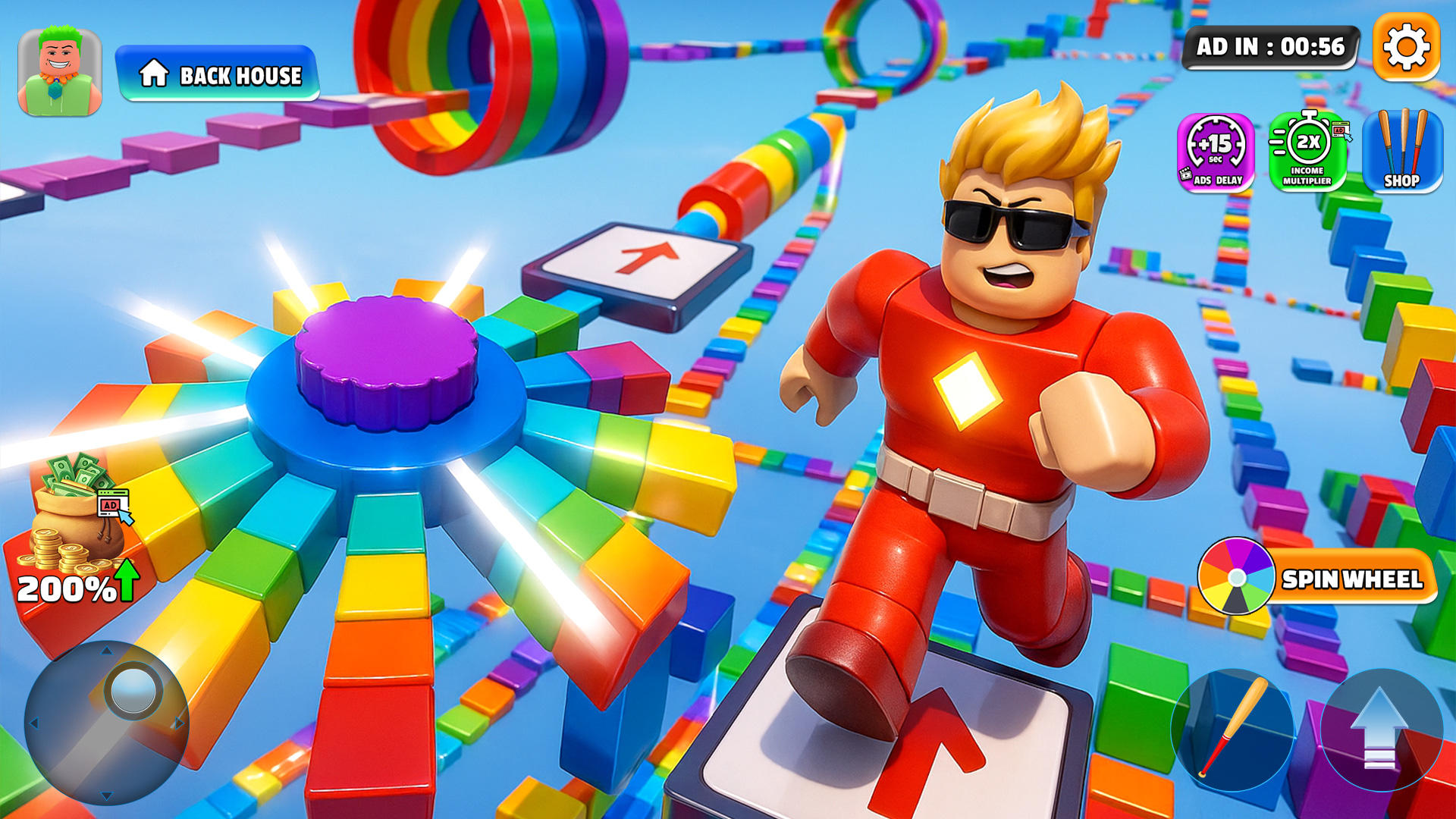 Superhero Obby Parkour Runner Game Screenshot