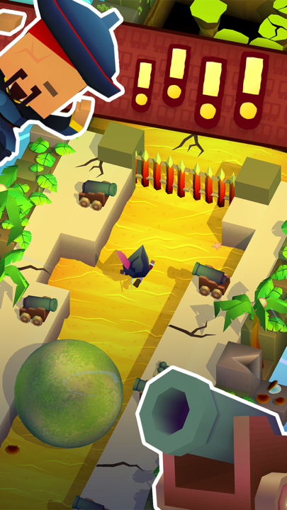 Captura de Tela do Jogo Blocky Pirates