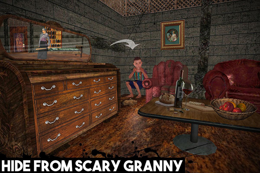 Spooky Granny Escape Scary ภาพหน้าจอเกม