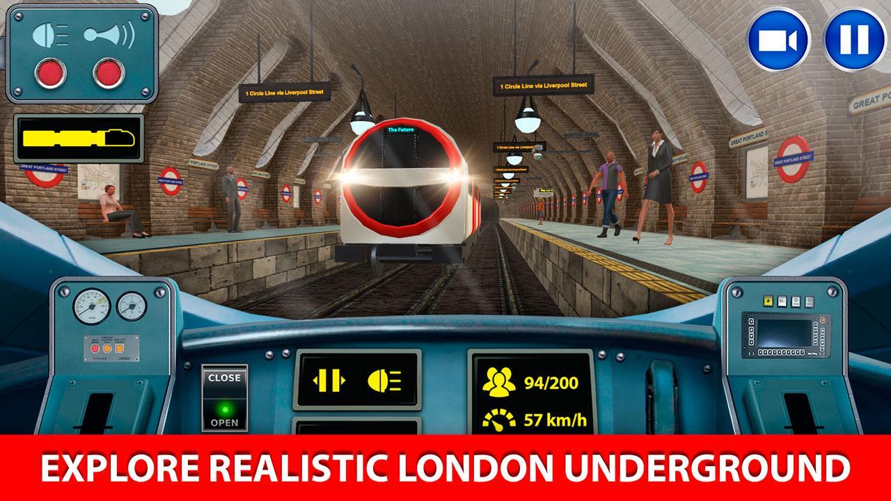 London Subway Train Simulator Game Screenshot