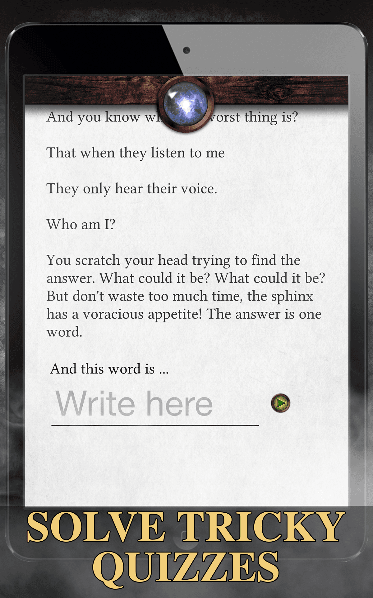 Sinister Fairground GAMEBOOK Game Screenshot