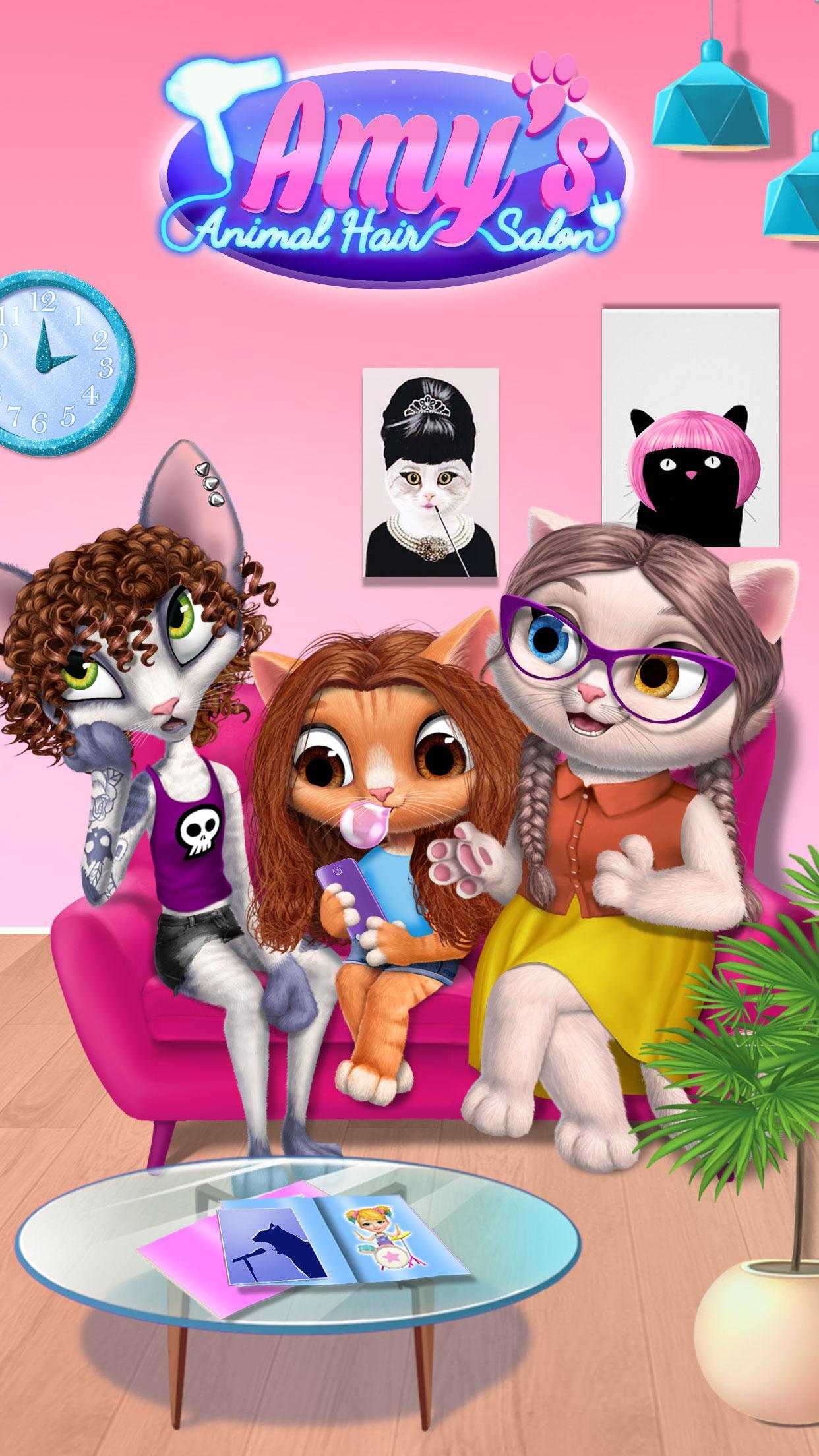 Captura de Tela do Jogo Amy's Animal Hair Salon