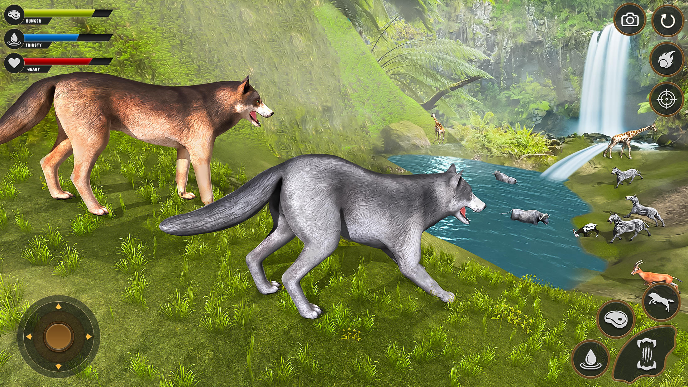 Wolf Games: Wild Animal Games Game Screenshot