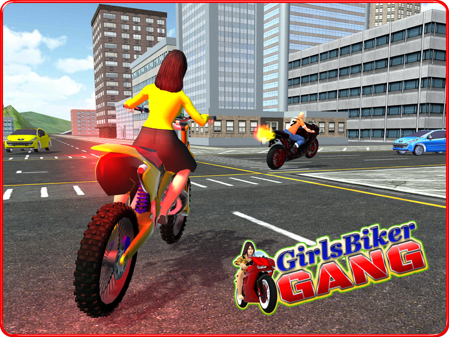 Captura de Tela do Jogo Girls Biker Gang 3D