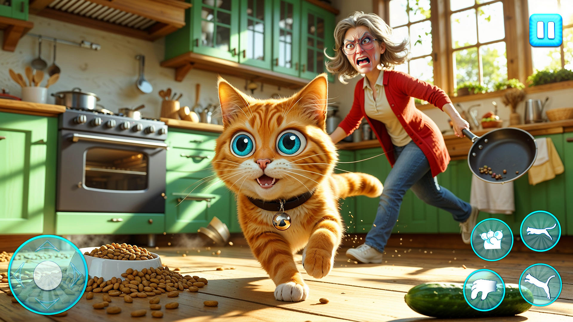 Angry Gran Vs Pet Cat Sim Game Game Screenshot