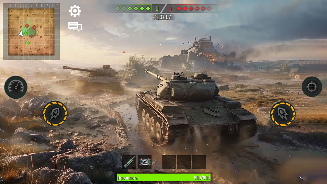 戰車之戰： 坦克模拟器遊戲截圖