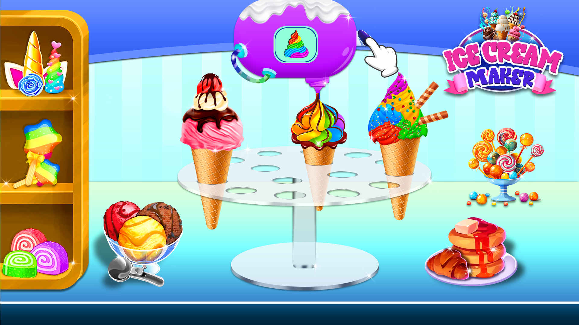 Ice Cream Cone Game -ASMR Game 게임 스크린 샷