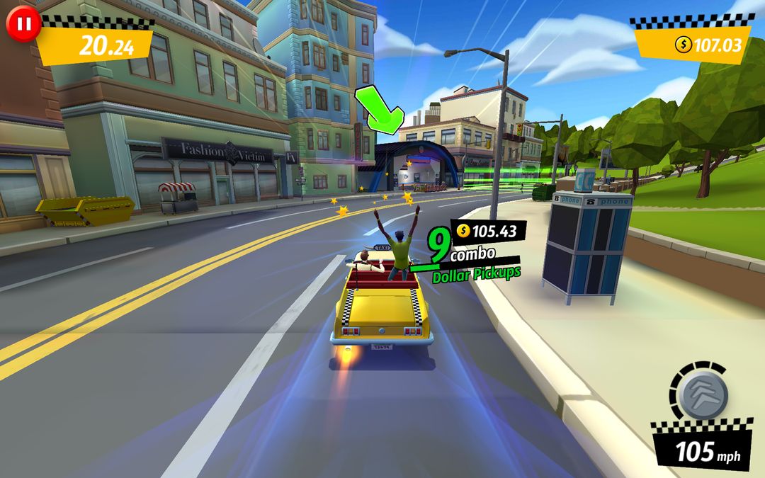 Crazy Taxi™ City Rush ภาพหน้าจอเกม