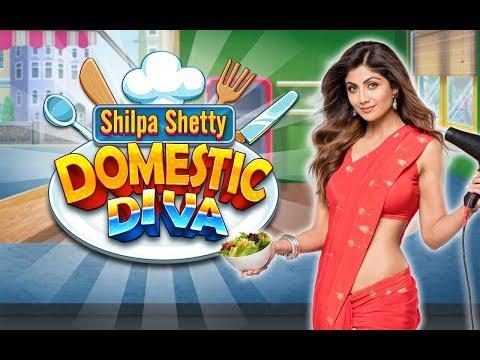 Screenshot of the video of Shilpa Shetty : Domestic Diva - Cooking Diner Cafe