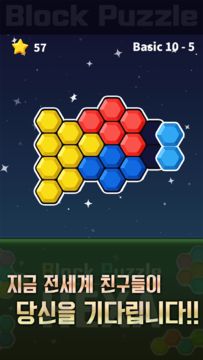 블록 퍼즐 헥사 게임 스크린샷