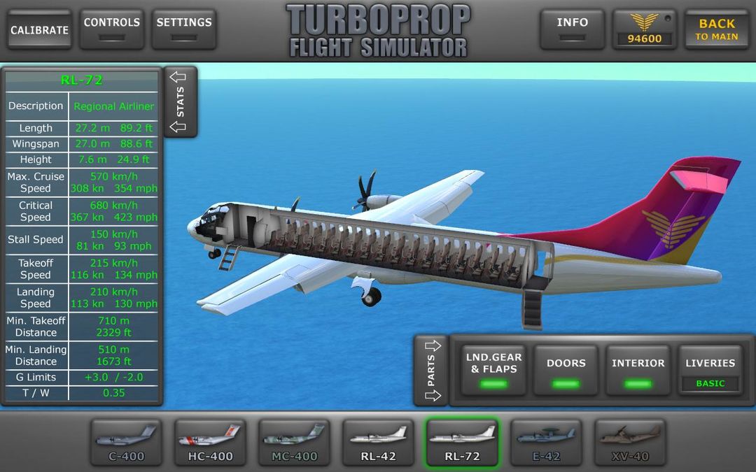 Screenshot of Turboprop Flight Simulator
