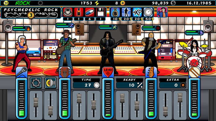 A Story of a Band screenshot game