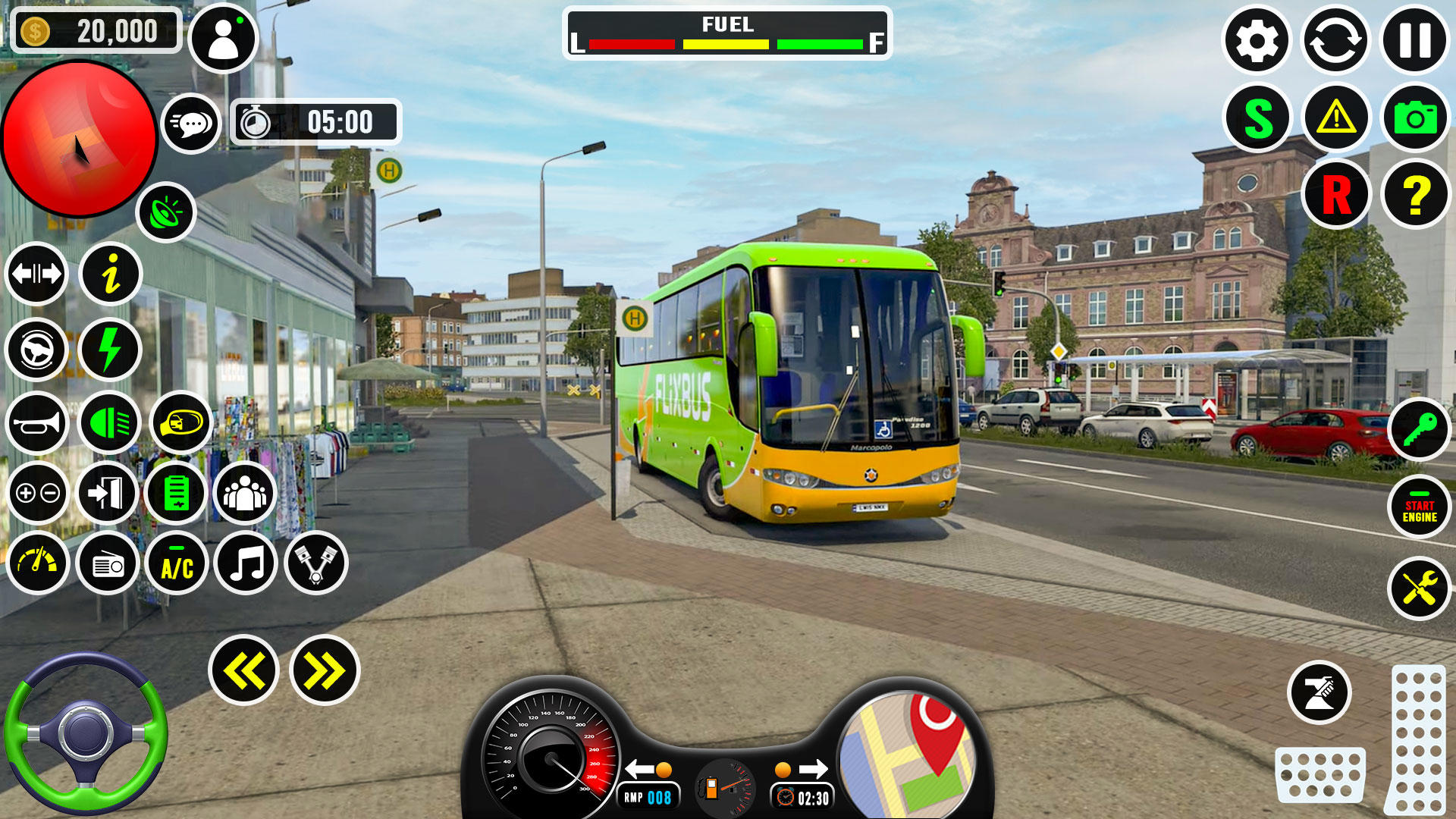 Modern Coach Bus Simulator 3D Game Screenshot