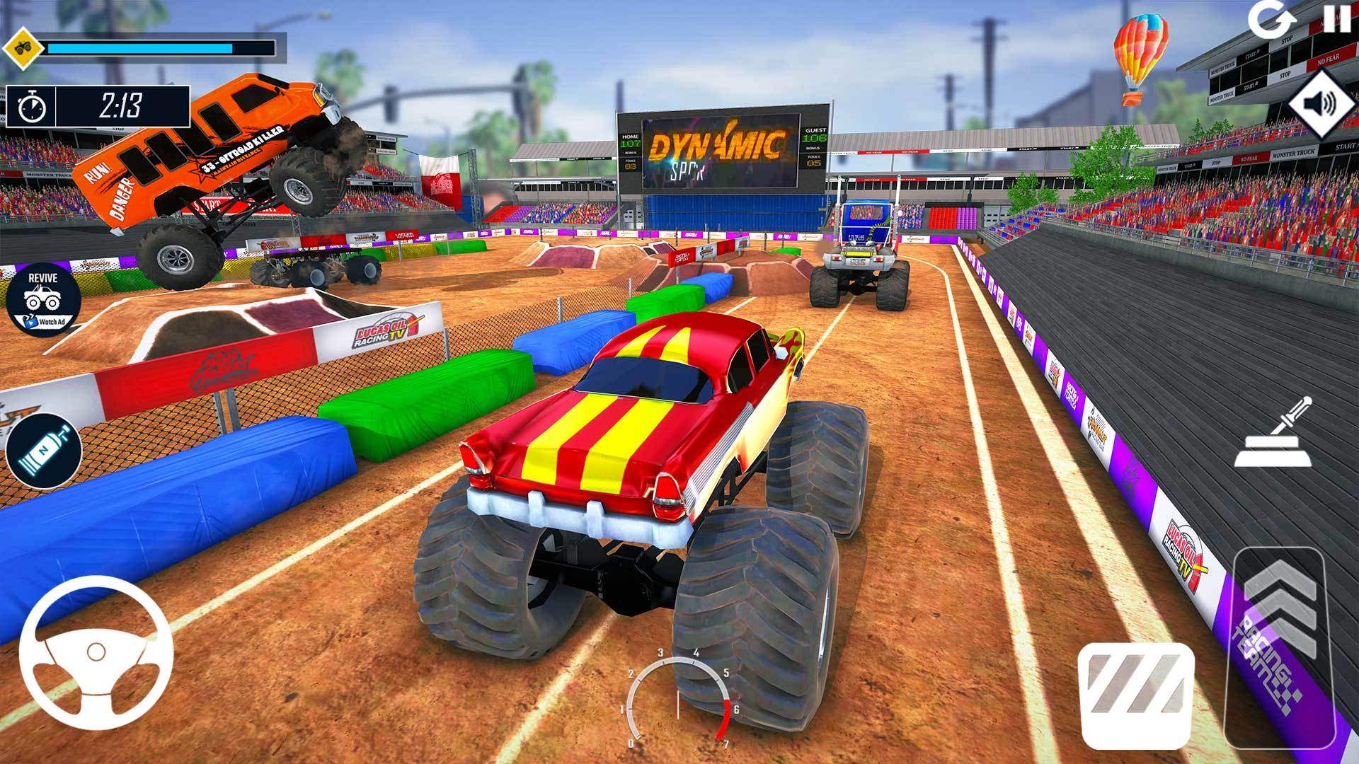 Us Monster Truck Crazy Games Game Screenshot