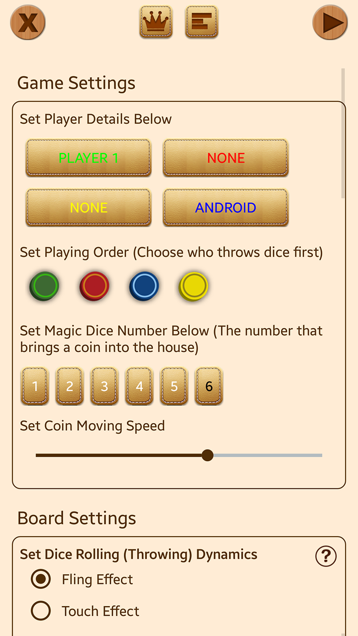 Cuplikan Layar Game Ludo Classic