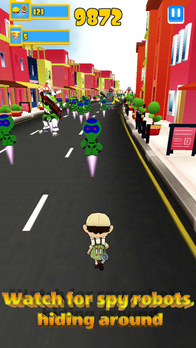 Captura de Tela do Jogo Robot Clash Run - Fun Endless Runner Arcade Game!
