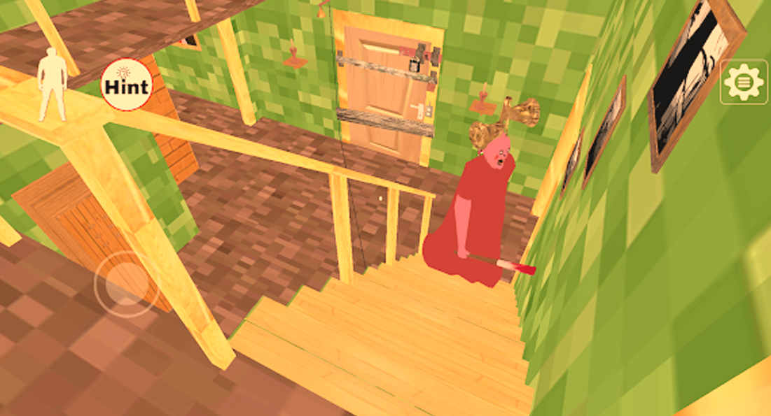 Screenshot of Piggy Granny Horror Minicraft