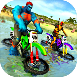 Superhero Water Surfer Bike Racing Beach Racer android iOS apk