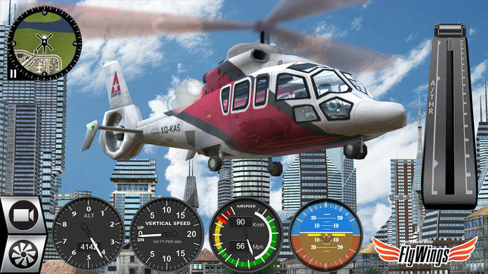 Screenshot 1 of 直升機模擬器遊戲 2016 - 飛行員職業任務 